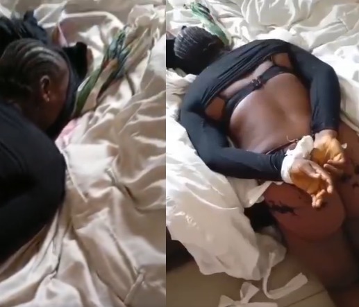 BREAKING NEWS: Woman found unconscious with her hands tied in Gwarimpa hotel, hours after checking in with an unidentified man (WATCH video) BREAKING NEWS: Woman found unconscious with her hands tied in Gwarimpa hotel, hours after checking in with an unidentified man (WATCH video)