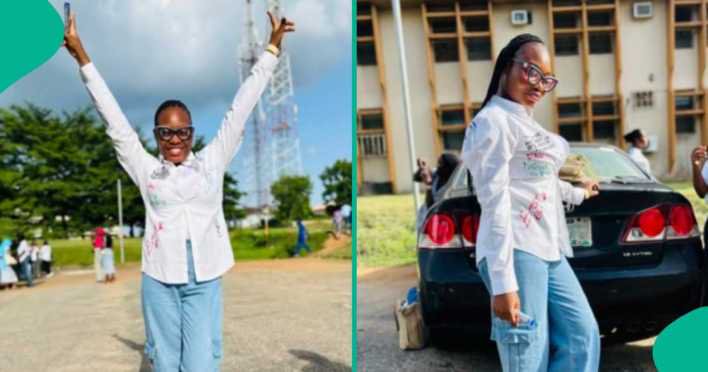 Federal university graduate breaks down in tears, shares why father disowned her - DETAILS Federal university graduate breaks down in tears, shares why father disowned her - DETAILS