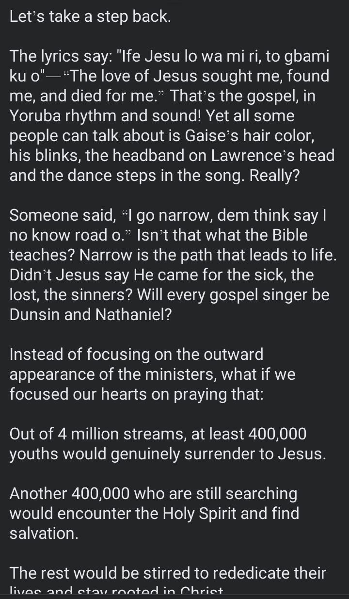 Mike Bamiloye Reacts To Viral Song “No Turning Back” says We can’t keep Condemning God's Tools Mike Bamiloye Reacts To Viral Song “No Turning Back” says We can’t keep Condemning God's Tools