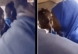 Christian woman sparks outrage after wearing hijab to preach inside bus in Lagos (Viral Video)