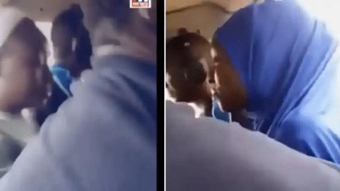 Christian woman sparks outrage after wearing hijab to preach inside bus in Lagos (Viral Video)