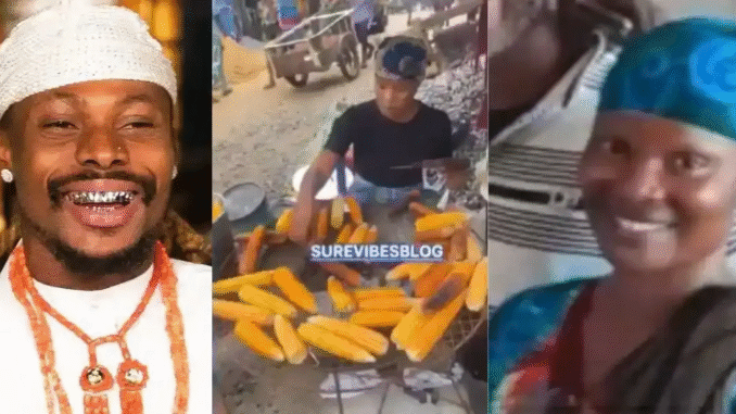 Mixed reactions as Asake’s baby mama Khadijat spotted selling roasted corn (Viral-Video) Mixed reactions as Asake’s baby mama Khadijat spotted selling roasted corn (Viral-Video)